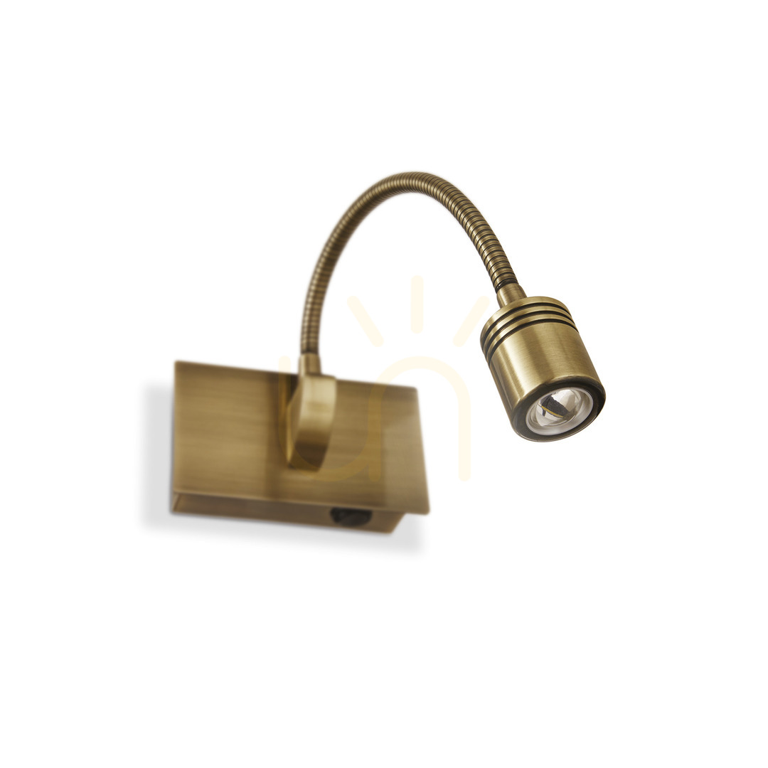 Prüfen Wandleuchte Ideallux DYNAMO 121352 champagner Messing LED 3,5W Metall Wandleuchte Ideallux DYNAMO 121352 champagner Messing LED 3,5W Metall