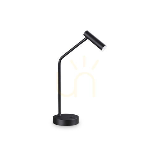 Prüfen Tischlampe Ideallux EASY TL schwarz Metall LED 3,5W 295534