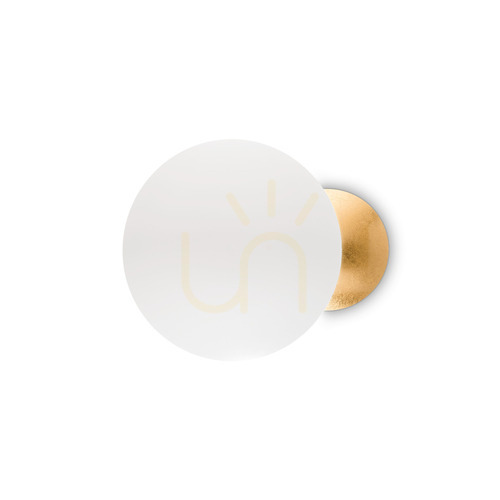 Prüfen Wandleuchte Ideallux Eclissi AP Small Gold LED 11W Metall 259048