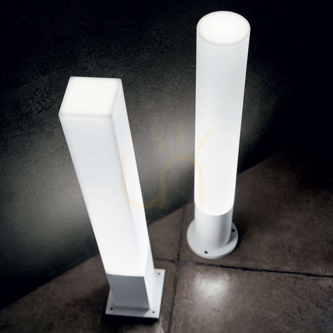 Aussicht Außenstehleuchte Ideallux EDO Outdoor PT1 Square weiß GX53 79 cm 142999 Außenstehleuchte Ideallux EDO Outdoor PT1 Square weiß GX53 79 cm 142999