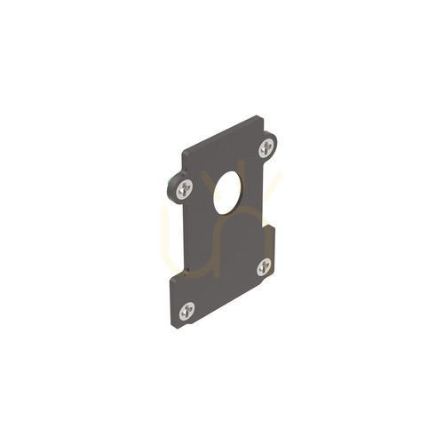 Prüfen Endkappe Ideallux EGO schwarz Aluminium 3,6 cm 267210