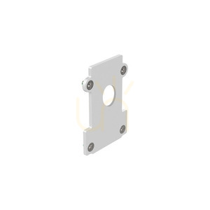 Endkappe Ideallux EGO Recessed mit Loch weiß Aluminium 282695 small 0