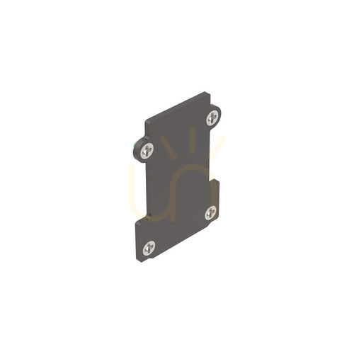 Prüfen Endkappe Ideallux EGO Recessed ohne Loch schwarz Aluminium 267203