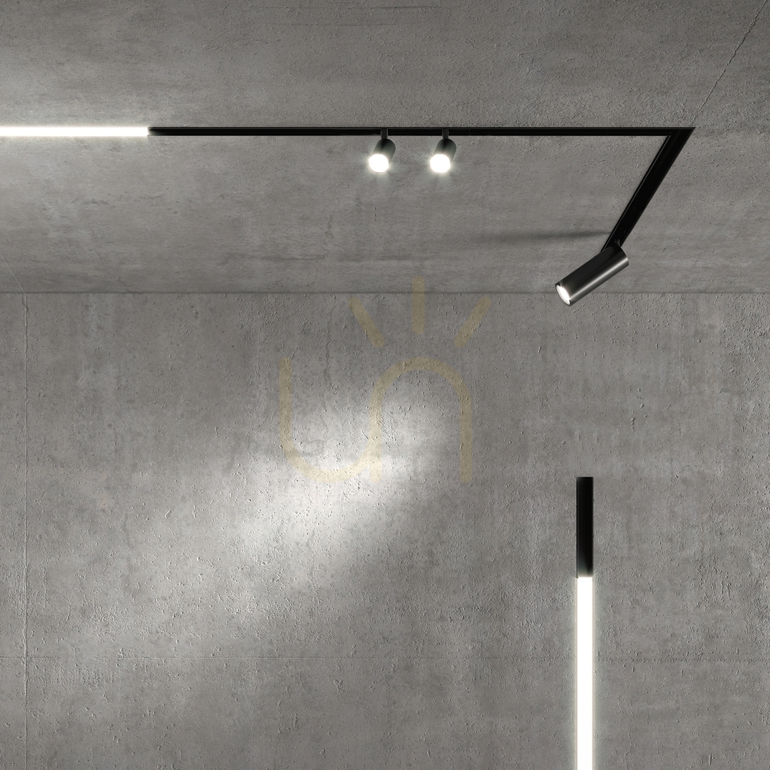 Aussicht LED Einbauprofil Ideallux EGO Recessed 1000 mm schwarz 258171 LED Einbauprofil Ideallux EGO Recessed 1000 mm schwarz 258171