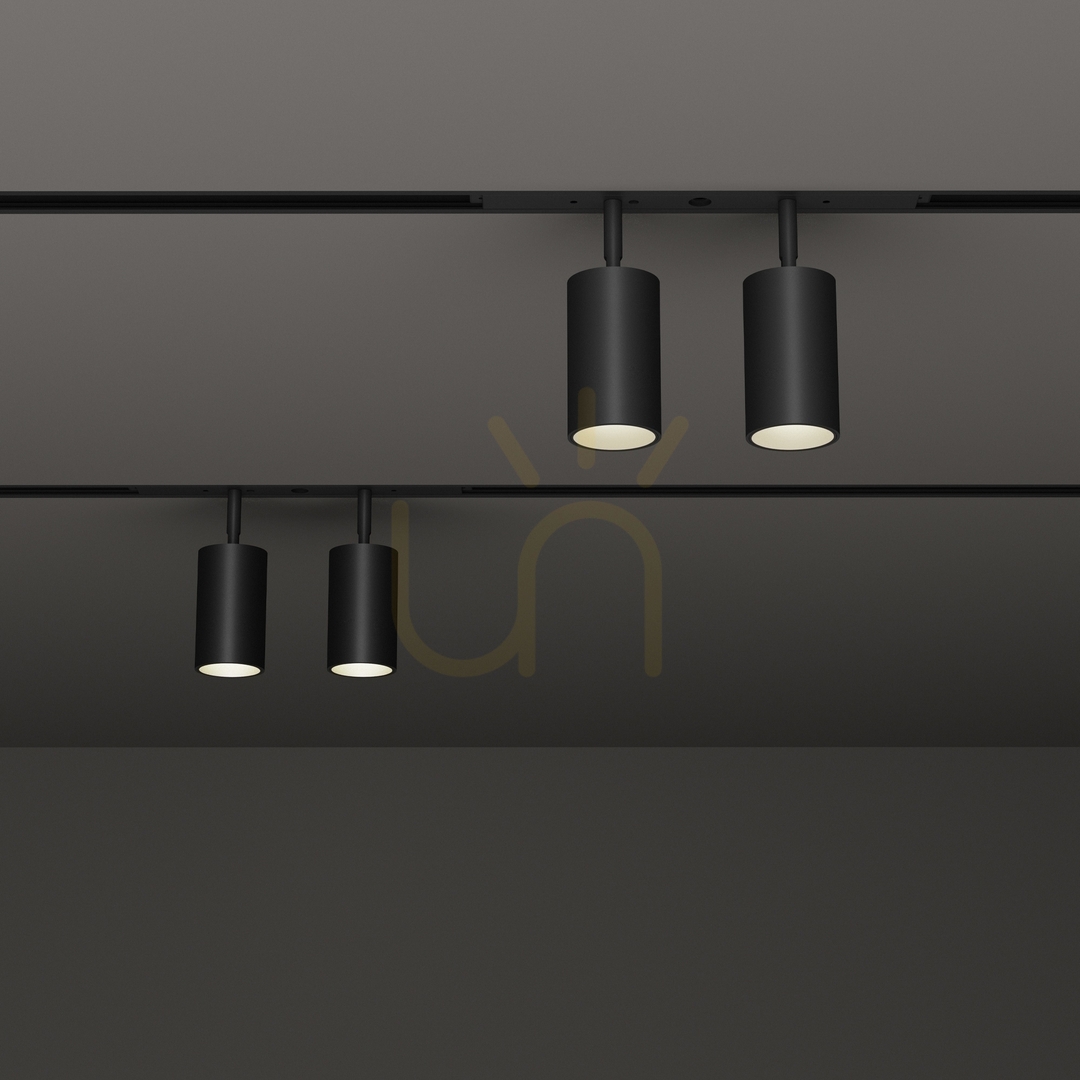 Aussicht Schienenstrahler Ideallux EGO Track Double schwarz LED 16W 3000K 257648 Schienenstrahler Ideallux EGO Track Double schwarz LED 16W 3000K 257648