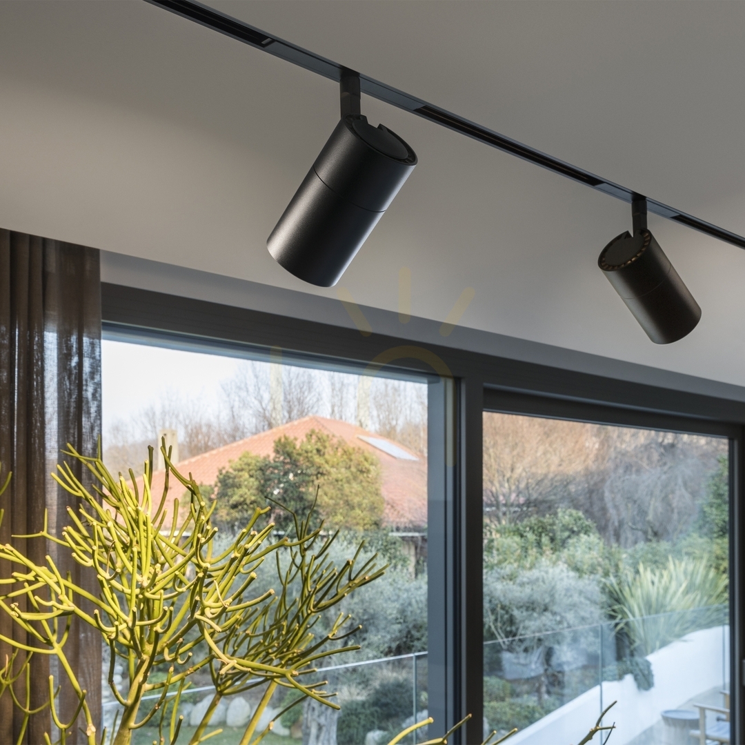 Aussicht Schienenleuchte Ideallux EGO Track Single schwarz LED 19W 3000K 305608 Schienenleuchte Ideallux EGO Track Single schwarz LED 19W 3000K 305608