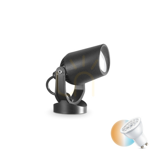 Prüfen Außenstrahler Ideallux ELIO PR1 Nero schwarz GU10 120201