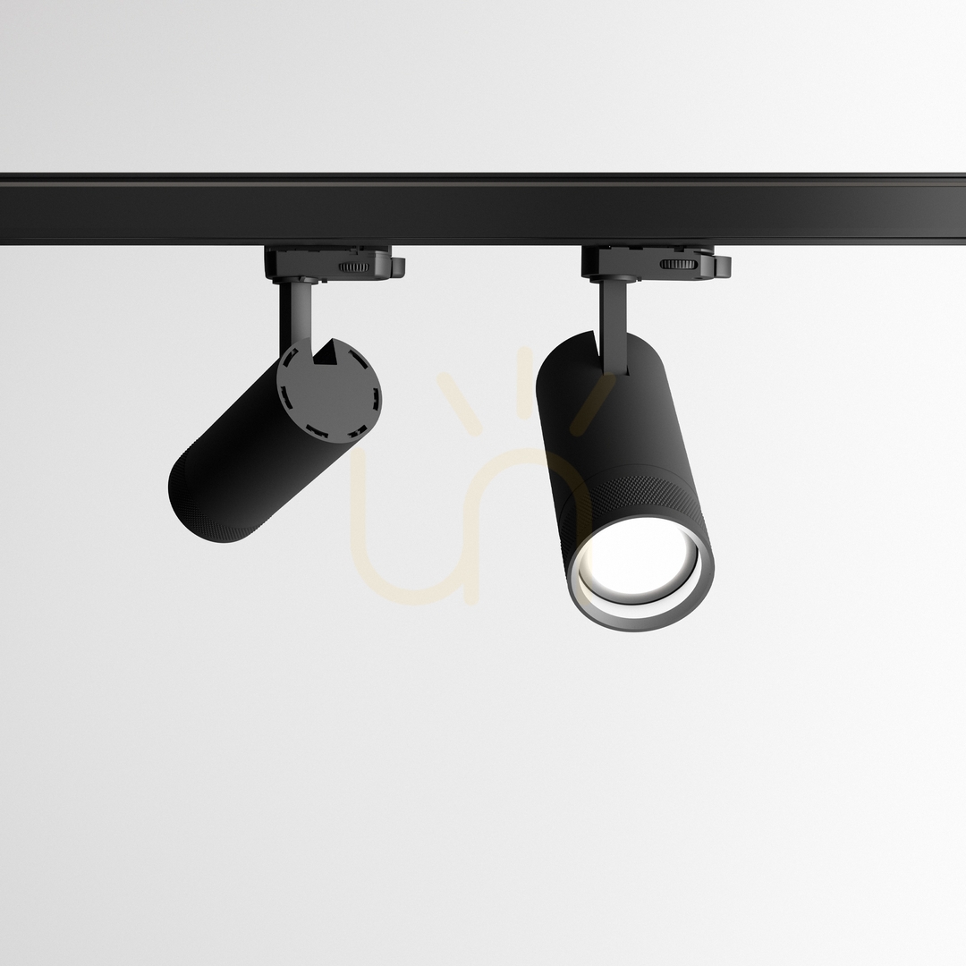 Aussicht Schienenstrahler Ideallux EOS 25W 3000K schwarz LED 276243 Schienenstrahler Ideallux EOS 25W 3000K schwarz LED 276243