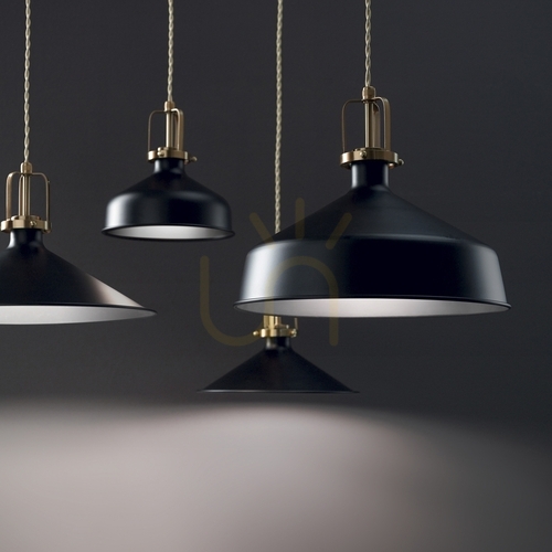 Prüfen Pendelleuchte Ideallux ERIS SP1 schwarz Metall Ø33 cm E27 249063