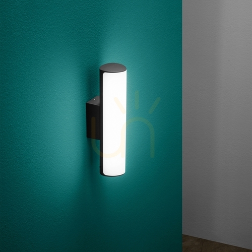 Prüfen Außenwandleuchte Ideallux Etere anthrazit LED 4000K 30 cm 172408