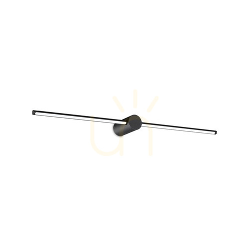 Prüfen Wandleuchte Ideallux Essence FILO AP D075 Nero schwarz LED 13W 3000K 310145