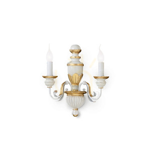 Wandleuchte Ideallux Firenze AP2 Bianco weiß 2-flammig E14 012902 small 0