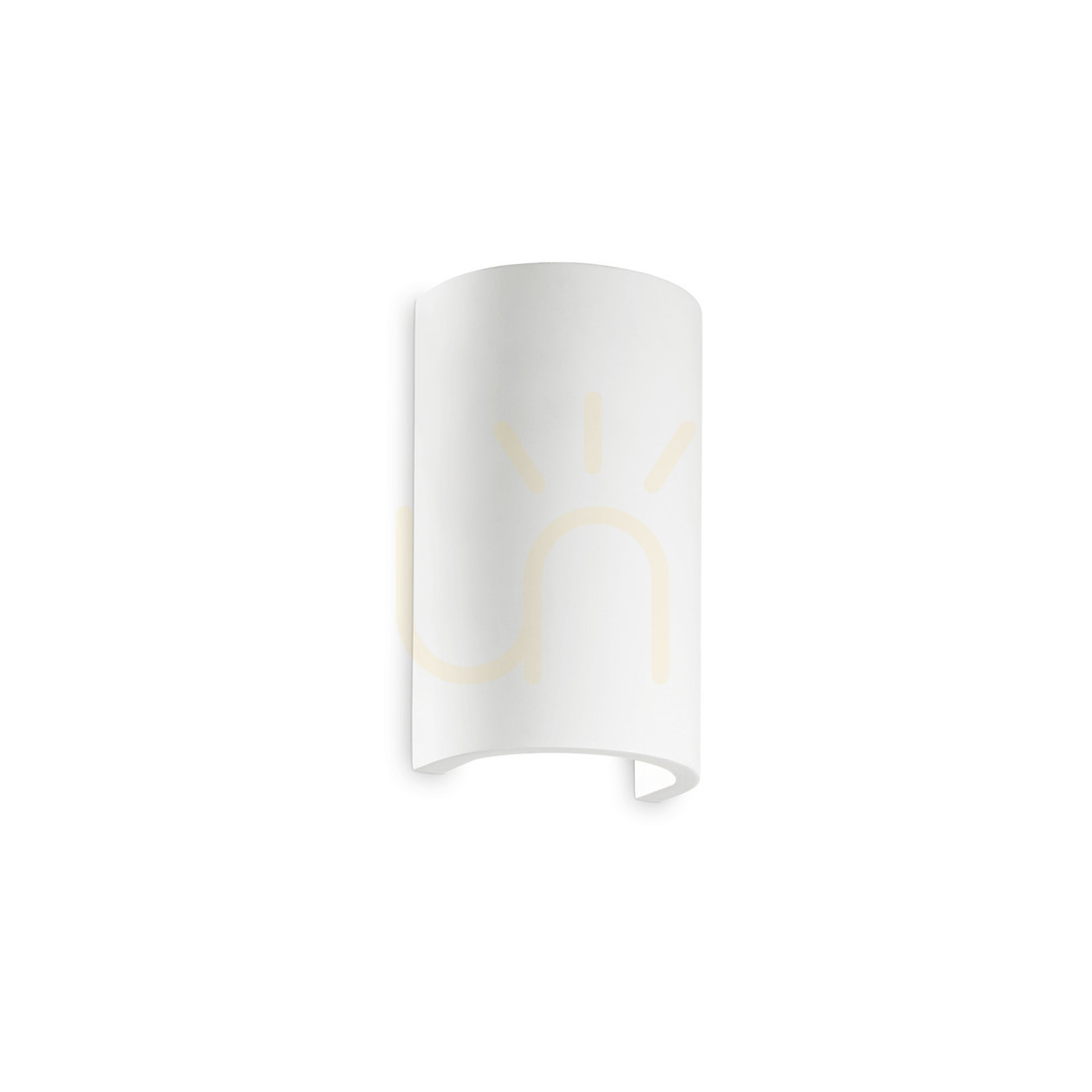 Prüfen Wandleuchte Ideallux Flash Gesso AP1 Round weiß Gips G9 214696 Wandleuchte Ideallux Flash Gesso AP1 Round weiß Gips G9 214696