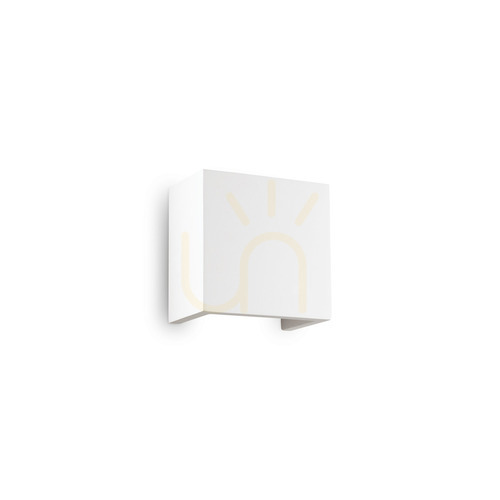 Prüfen Wandleuchte Ideallux Flash Gesso AP1 Small weiß Gips G9 214672