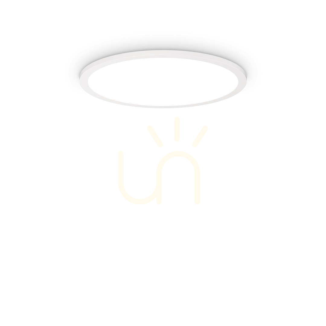 Prüfen Außen Deckenleuchte Ideallux FLY SLIM PL D45 weiß 4000K LED 26W 306667 Außen Deckenleuchte Ideallux FLY SLIM PL D45 weiß 4000K LED 26W 306667