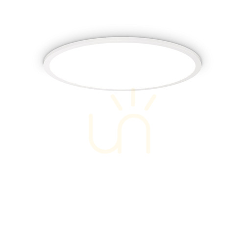 Prüfen Außen Deckenleuchte Ideallux Fly Slim D60 LED 3000K weiß 53W 292250