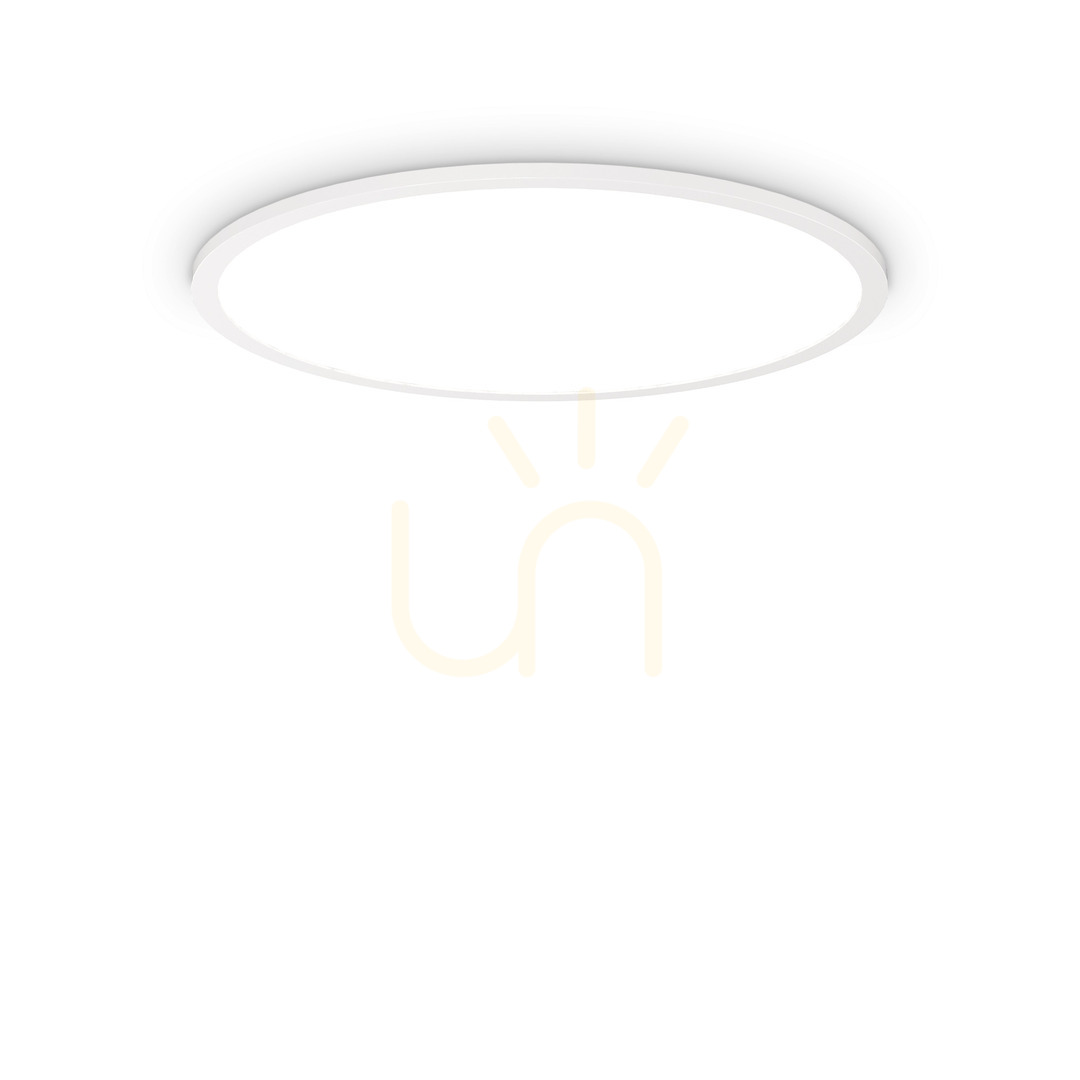 Prüfen Außen Deckenleuchte Ideallux Fly Slim D60 LED 3000K weiß 53W 292250 Außen Deckenleuchte Ideallux Fly Slim D60 LED 3000K weiß 53W 292250