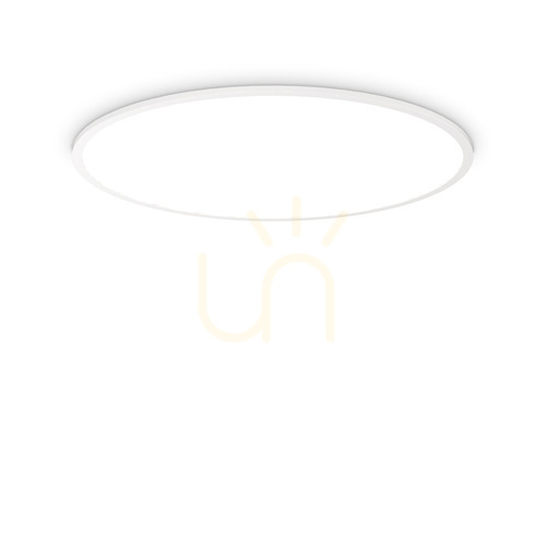 Prüfen Außen Deckenleuchte Ideallux FLY SLIM PL D90 weiß LED 3000K 306681