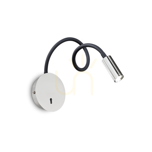 Prüfen Wandleuchte Ideallux Focus AP Cromo Chrom LED 3,5W 203188