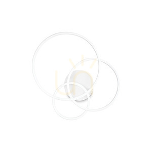 Plafond Ideallux Frame Cerchio Bianco LED 41W 3000K weiß 61 cm 255019 small 0