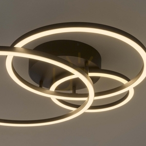 Plafond Ideallux Frame Cerchio schwarz LED 41W 3000K Ø61 cm 269825 small 4