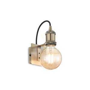 Wandleuchte Ideallux FRIDA AP1 163321 messing champagner E27 Metall small 0