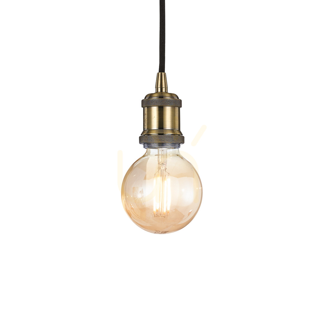 Prüfen Pendelleuchte Ideallux FRIDA SP1 Champagner Messing E27 122083 Pendelleuchte Ideallux FRIDA SP1 Champagner Messing E27 122083