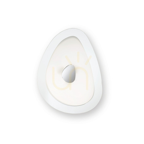 Prüfen Plafond Ideallux GEKO PL3 weiß Chrom Glas E27 3x60W 018508