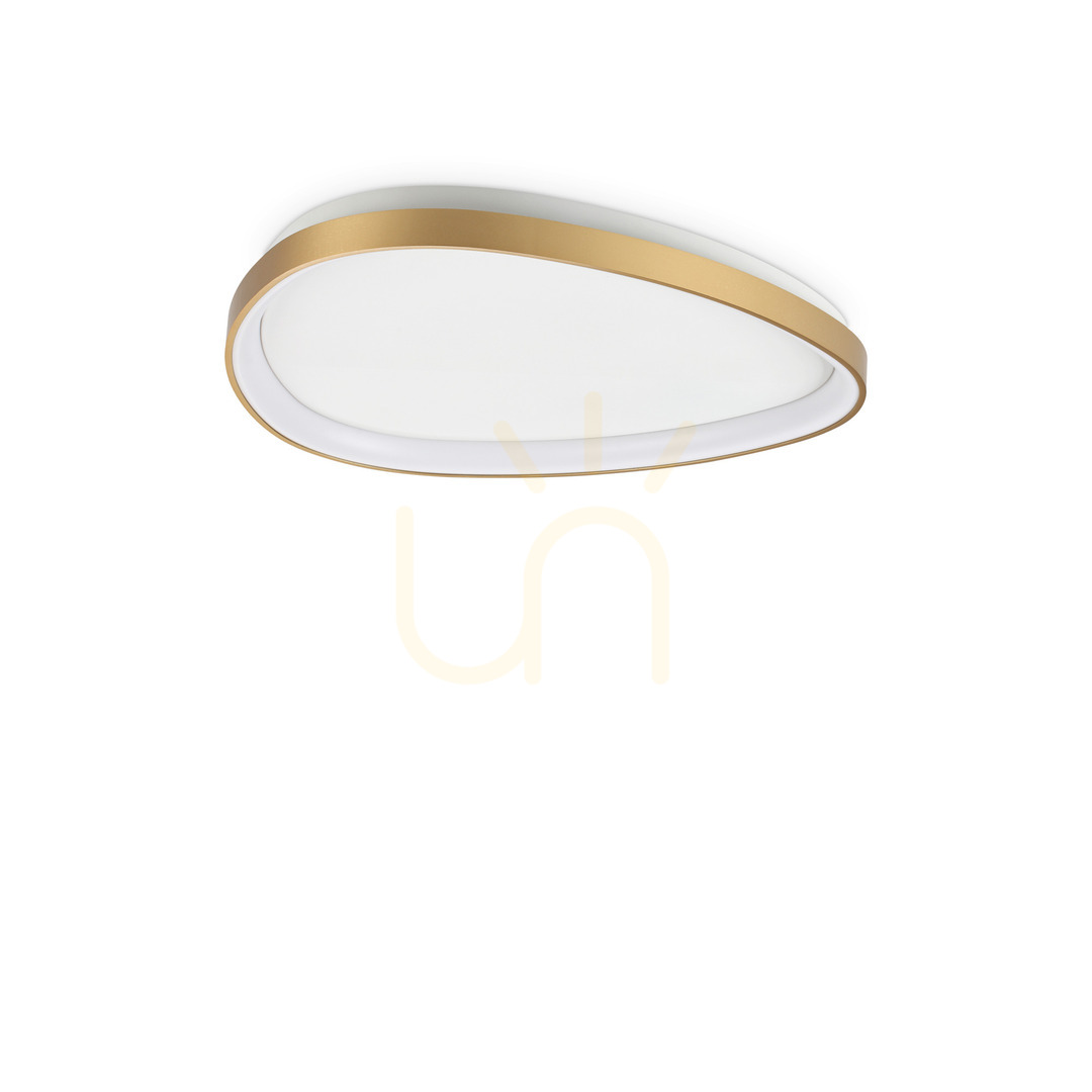 Prüfen Plafond Ideallux Gemini D061 Messing LED 3000K dimmbar 61 cm 328966 Plafond Ideallux Gemini D061 Messing LED 3000K dimmbar 61 cm 328966