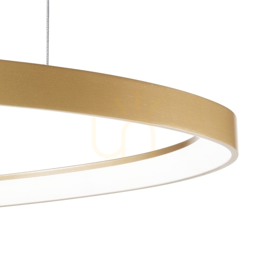 Prüfen Pendelleuchte Ideallux Gemini D42 Messing LED 3000K 36W 247243
