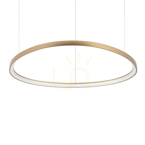 Prüfen Pendelleuchte Ideallux Gemini D105 Messing LED 3000K 78W 307701