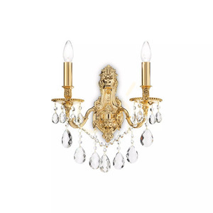Wandleuchte Ideallux Gioconda AP2 Oro Gold Kristall E14 2-flammig 060491 small 1