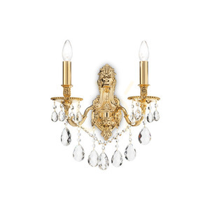 Wandleuchte Ideallux Gioconda AP2 Oro Gold Kristall E14 2-flammig 060491 small 0