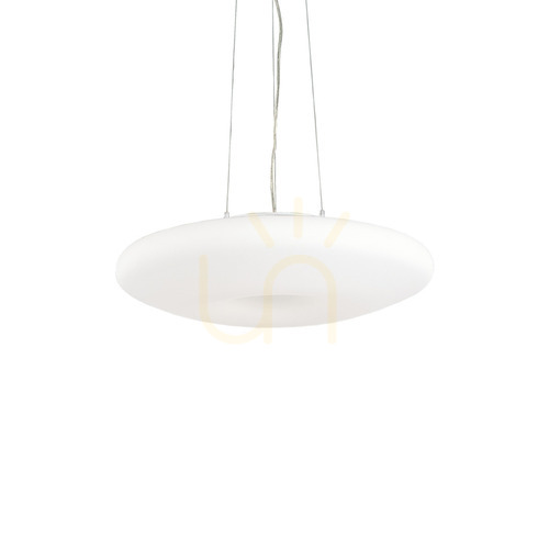 Prüfen Pendelleuchte Ideallux Glory SP3 D40 weiß Glas 40 cm E27 101125