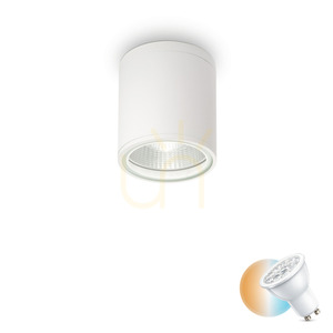 Außen Deckenleuchte Ideallux GUN PL1 Bianco weiß GU10 122663 small 0