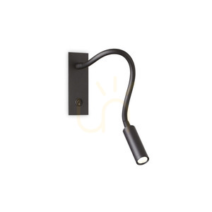 Wandleuchte Ideallux IO AP Nero schwarz LED 3W 272030 0 Wandleuchte Ideallux IO AP Nero schwarz LED 3W 272030 small 0