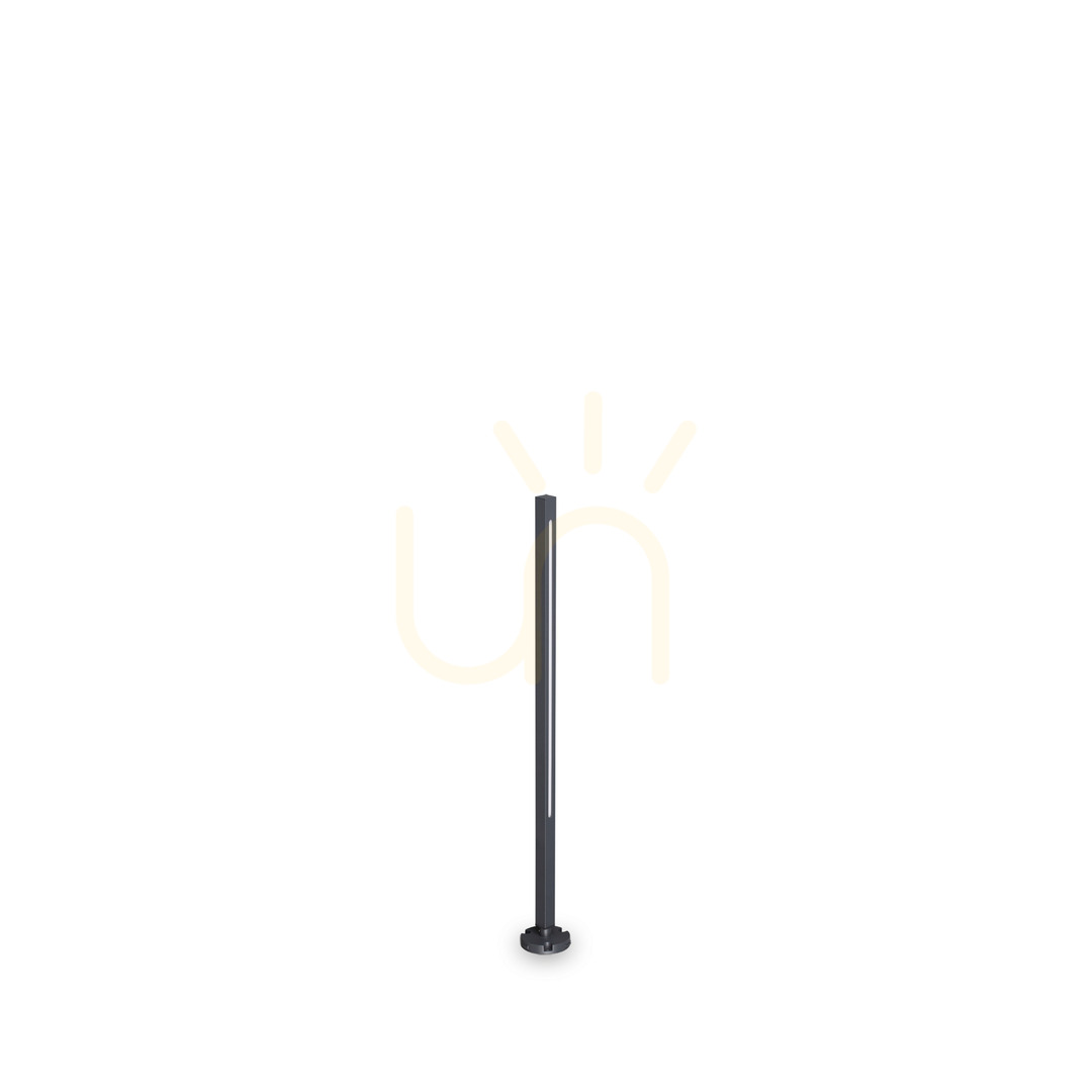 Prüfen Außenstehleuchte Ideallux JEDI H080 anthrazit 12W IP54 306780 Außenstehleuchte Ideallux JEDI H080 anthrazit 12W IP54 306780