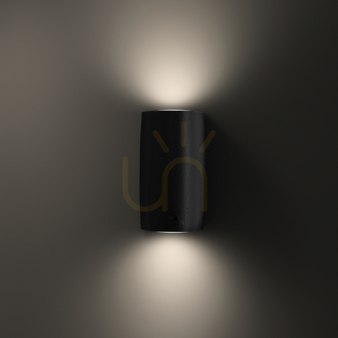 Anzeige Außenwandleuchte Ideallux Keope AP2 Nero schwarz GU10 2-flammig 147819 Außenwandleuchte Ideallux Keope AP2 Nero schwarz GU10 2-flammig 147819