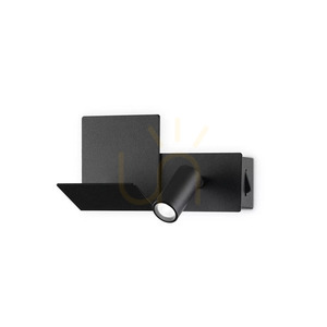 Wandleuchte Ideallux Komodo Nero schwarz LED 4,5W Metall 306827 small 1