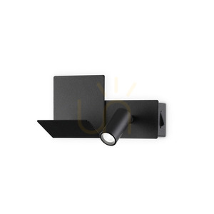 Wandleuchte Ideallux Komodo Nero schwarz LED 4,5W Metall 306827 small 0