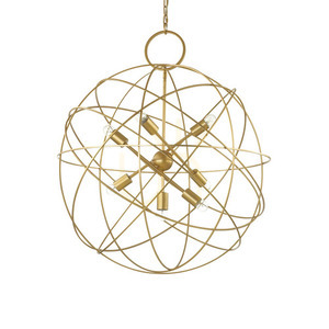 Pendelleuchte Ideallux KONSE SP7 Gold 80 cm Metall E27 156033 small 0