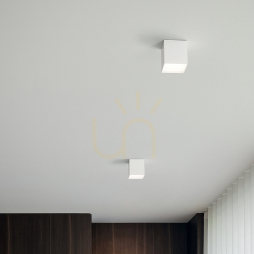 Prüfen Plafond Ideallux Kubiko Bianco weiß LED 10W 303321