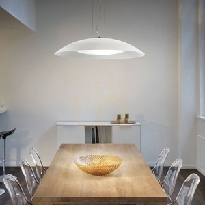 Pendelleuchte Ideallux LENA SP3 D74 BIANCO Weiß Glas 3-flammig E27 052786 1 Pendelleuchte Ideallux LENA SP3 D74 BIANCO Weiß Glas 3-flammig E27 052786 small 1