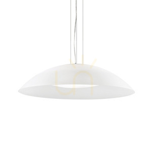 Pendelleuchte Ideallux LENA SP3 D74 BIANCO Weiß Glas 3-flammig E27 052786 0 Pendelleuchte Ideallux LENA SP3 D74 BIANCO Weiß Glas 3-flammig E27 052786 small 0