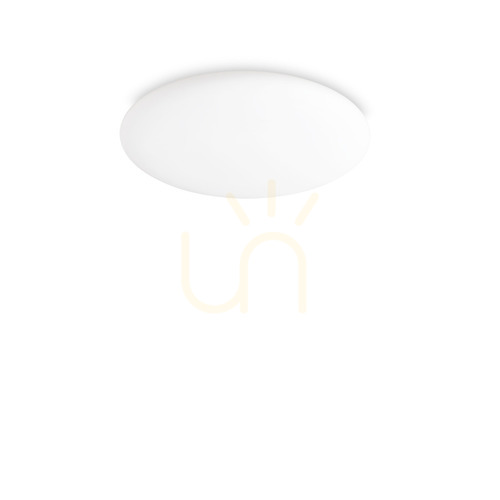 Prüfen Plafond Ideallux Level PL D40 weiß LED 22W Glas Metall 261164