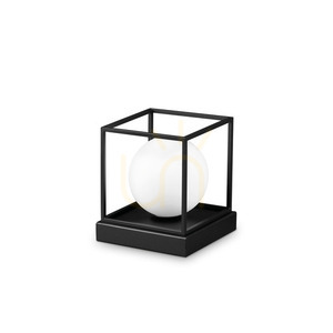 Tischlampe Ideallux Lingotto TL1 Small schwarz G9 Metall Glas 304151 small 0