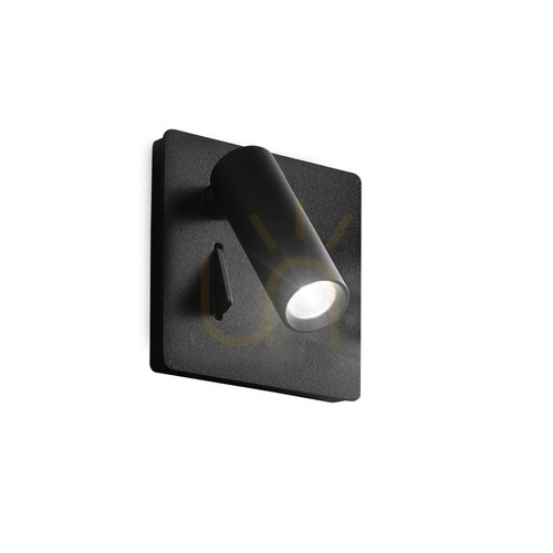 Prüfen Wandleuchte Ideallux LITE AP Nero schwarz LED 3W Metall 250113