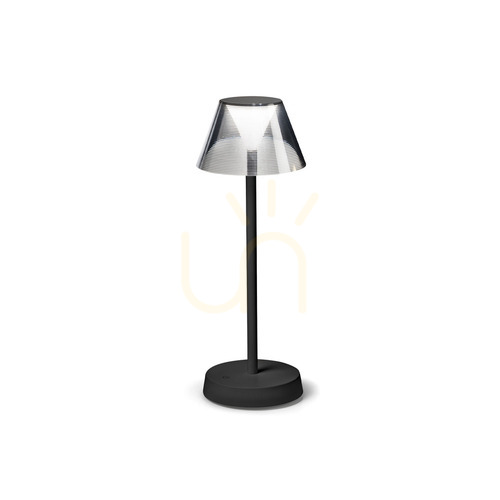 Prüfen Tischlampe Ideallux LOLITA TL Nero schwarz LED dimmbar außen 286716