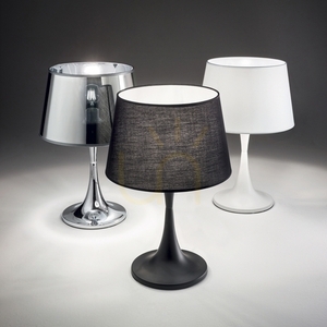 Tischlampe Ideallux London TL1 Small Nero schwarz E27 110554 1 Tischlampe Ideallux London TL1 Small Nero schwarz E27 110554 small 1