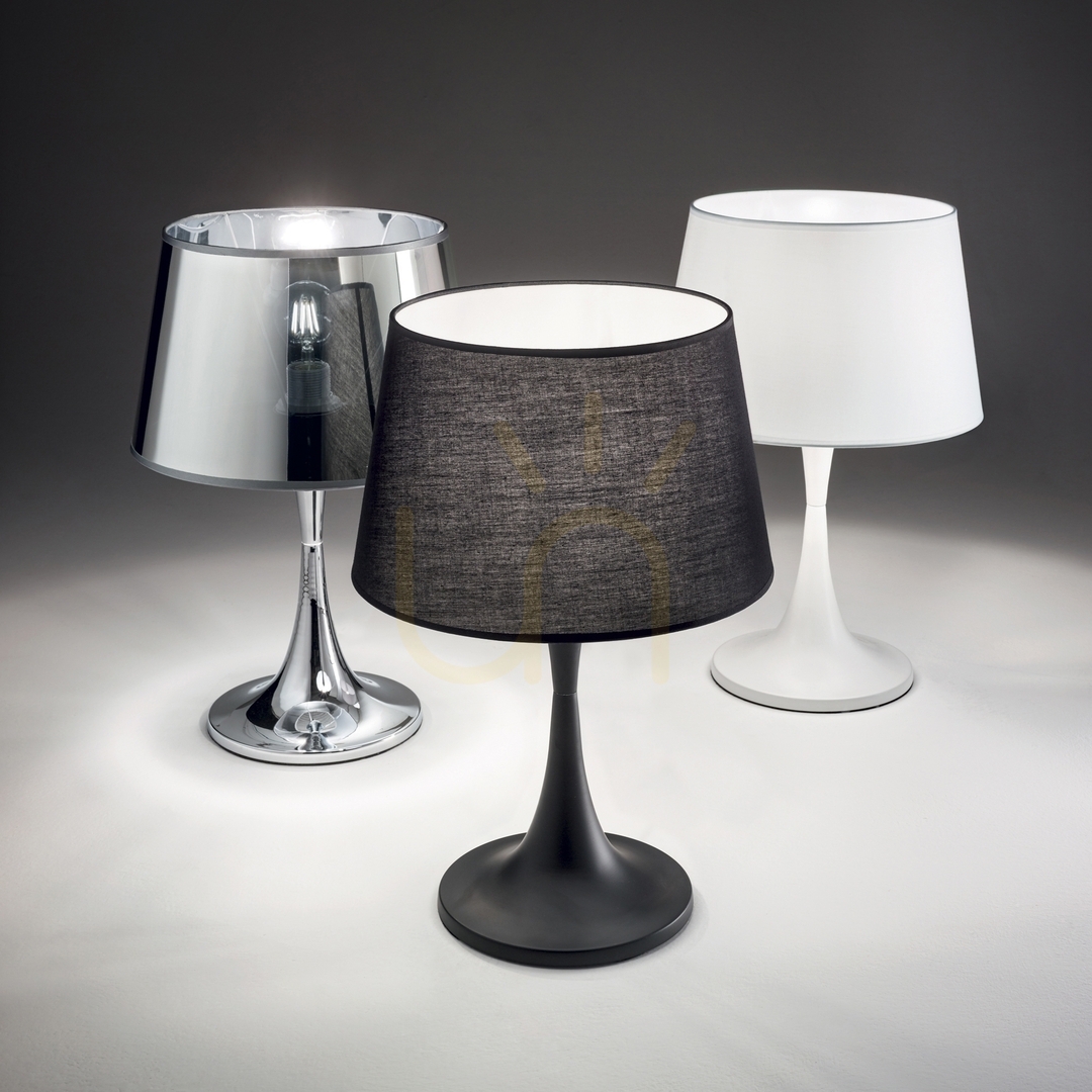 Aussicht Tischlampe Ideallux London TL1 Small Nero schwarz E27 110554 Tischlampe Ideallux London TL1 Small Nero schwarz E27 110554